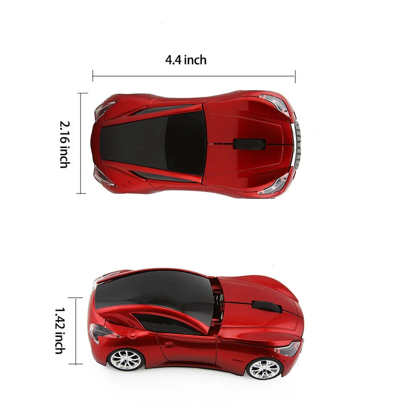 ergonômico sem fio mouse carro 3d 1600dp