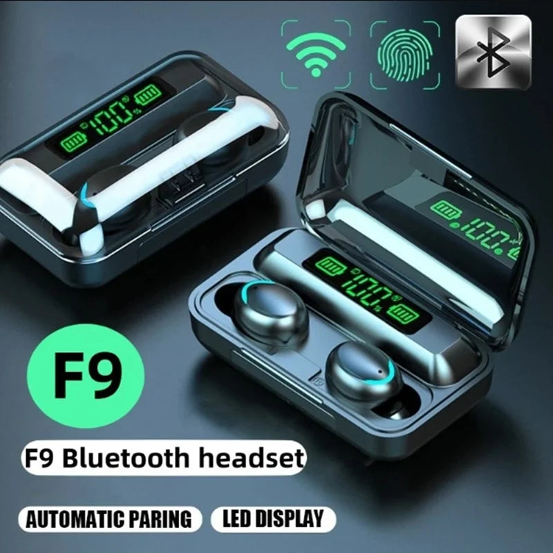 TWS F9-5 Fones De Ouvido Bluetooth com Microfone